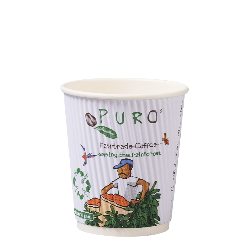 Cốc giấy dán tường gợn sóng