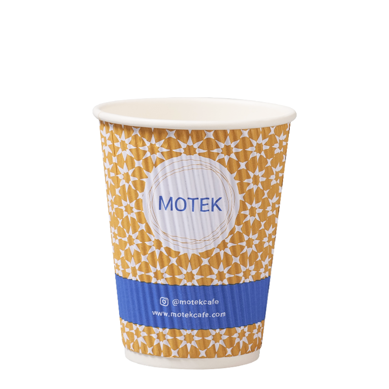 Cốc giấy dán tường gợn sóng