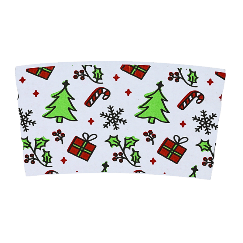 Quà tặng Giáng sinh in tay áo cốc giấy dày